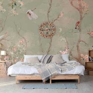White line decor wallpaper
