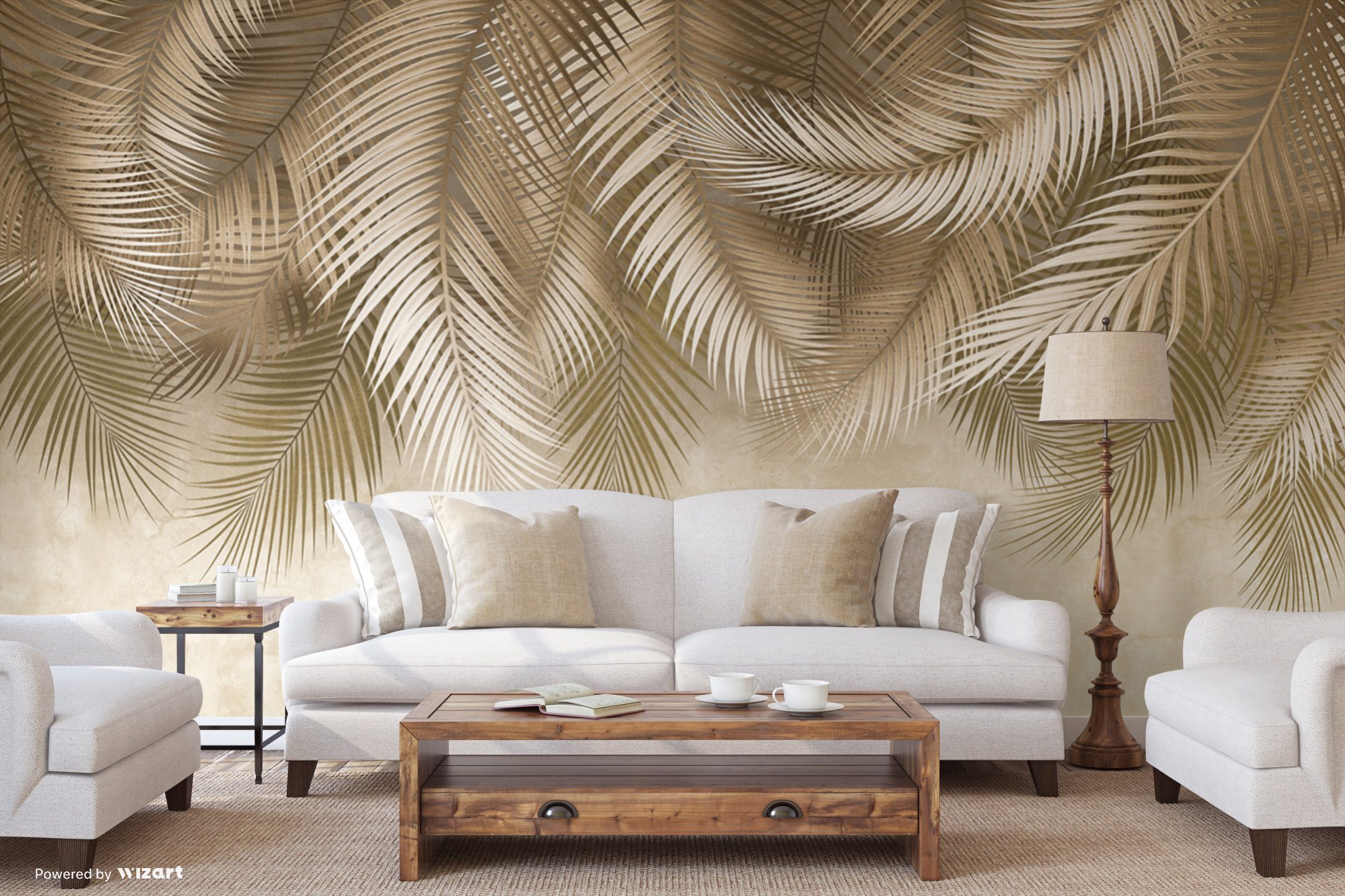 White line decor wallpaper