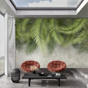 White line decor wallpaper