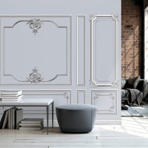 White line decor wallpaper