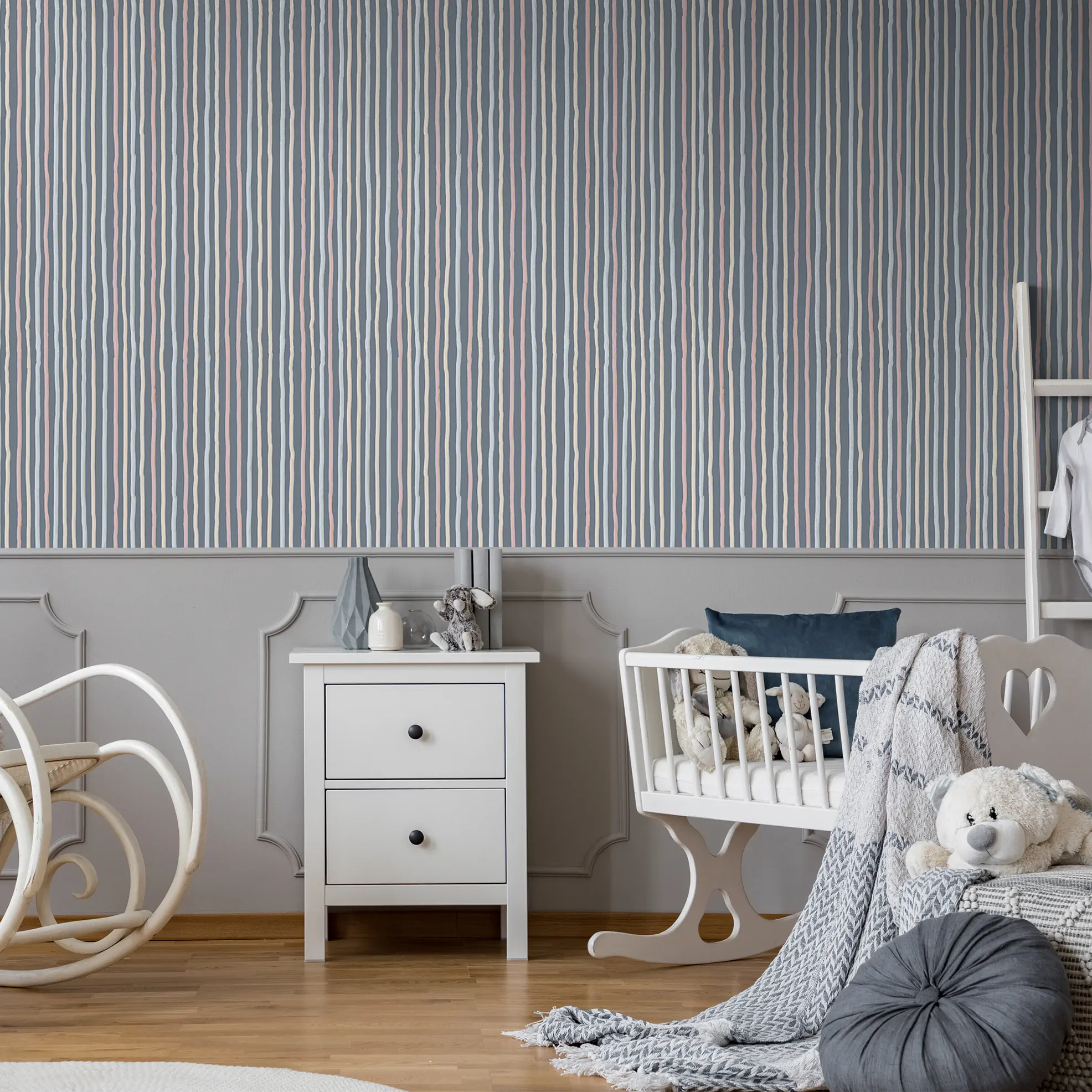 WALLPAPER WHITELINE DECOR