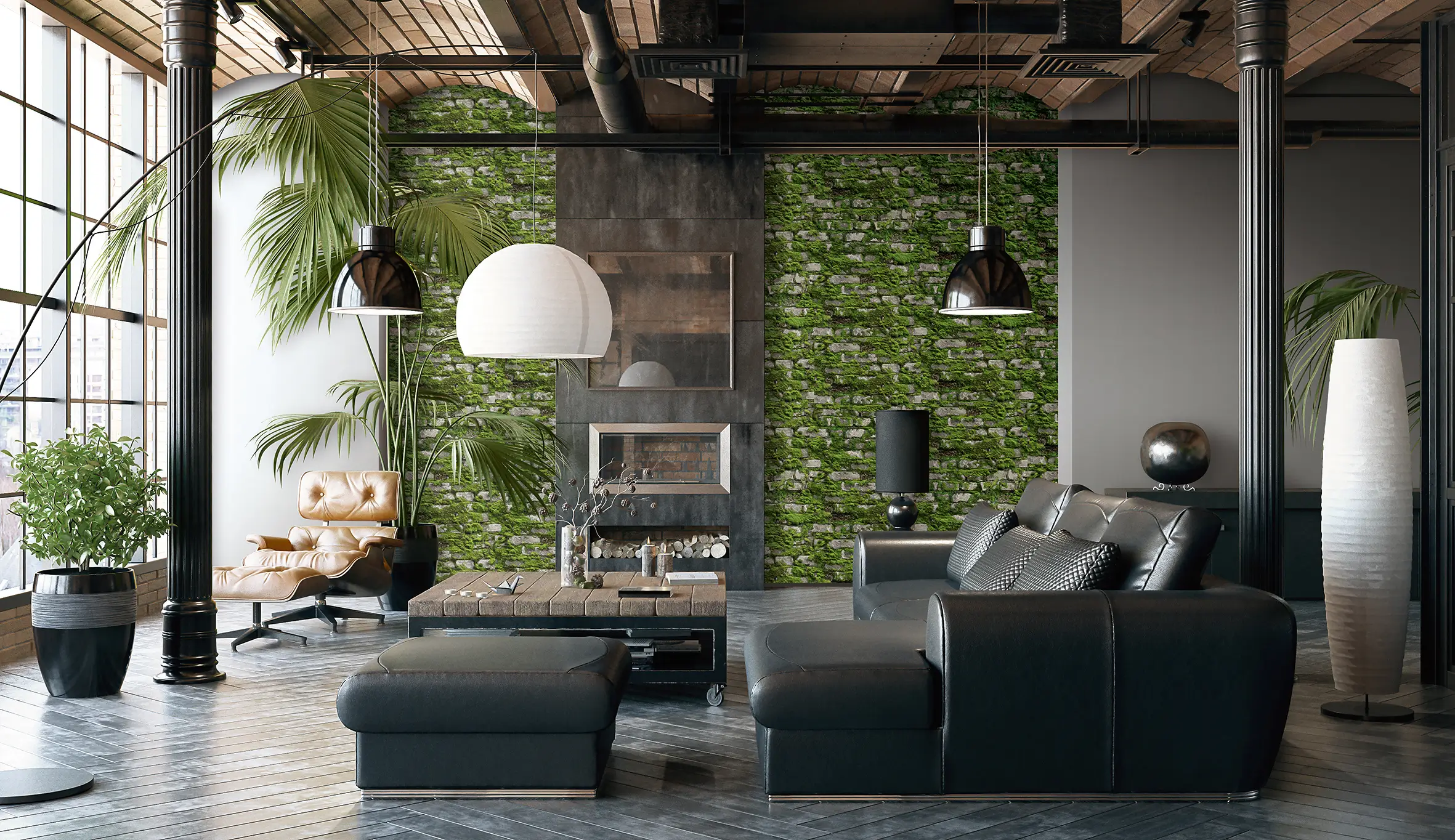 Whiteline décor wallpaper